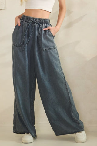 The Denim  Palazzo Pants