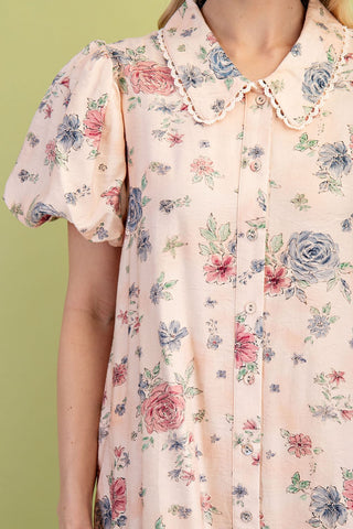 Mia Floral Puff Sleeve Dress