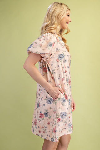 Mia Floral Puff Sleeve Dress
