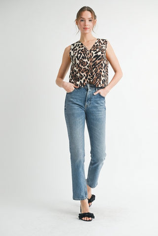 Vivianne Leopard Vest