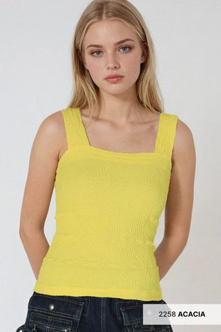 NIKIBIKI - Lace Textured Square Top