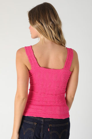 NIKIBIKI - Lace Textured Square Top