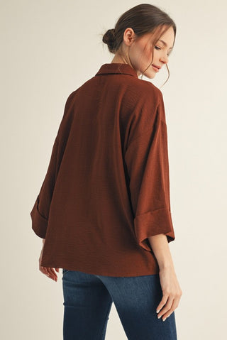 Greta Collared 3/4 Sleeve