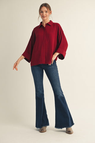 Greta Collared 3/4 Sleeve