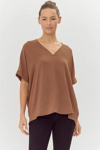 Harper Relaxed V Neck Blouse
