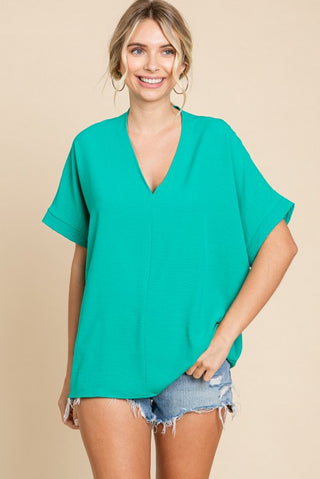 Harper Relaxed V Neck Blouse