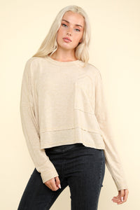 Cherish Washed Oversized Short Top