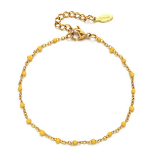 Carly Enamel Ball Chain Bracelet