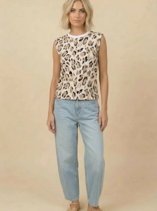 Lexi Leopard Sleeveless Top