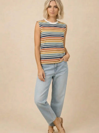 Saylor Stripe Sleeveless Top