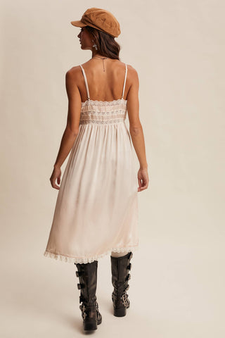 The Lace Trim Maxi Cami Top