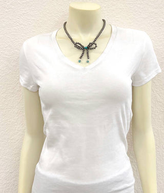 the Bow Bead Necklace