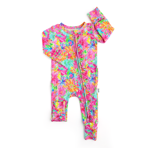 Gigi and Max - Bamboo Baby Pajama Sleepies Little Baby Ruffle Zip Kimberly