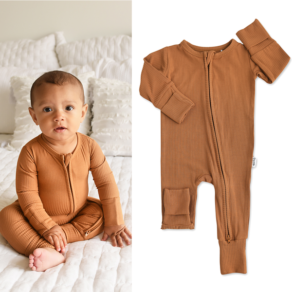 Gigi and Max - Bamboo Baby Pajama Sleepies Little Baby Zip Rory