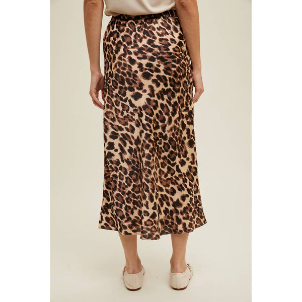 Leslie Leopard Midi Pencil Skirt