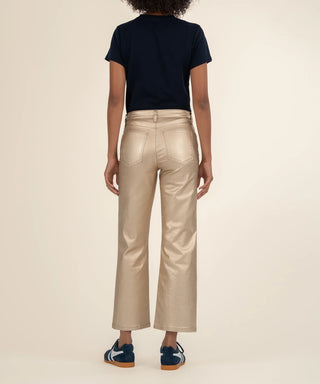 Charlotte Metallic Coated High Rise Wide Leg