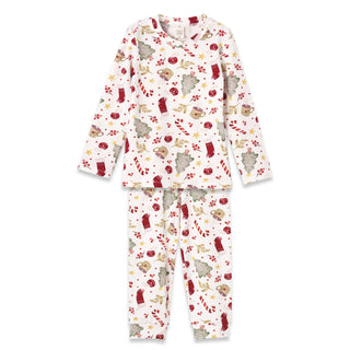 Noel Treasures Kids Christmas Bamboo Pajama Set