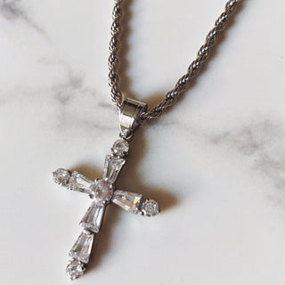 Everlasting Crystal Cross Necklace