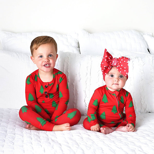 Gigi and Max - Kevin Trees Zip Bamboo Childrens Christmas Clothing