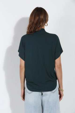 Veronica M / Cupro Surplice Tee-BEST SELLER