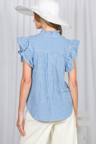 Playful Gingham Ruffle