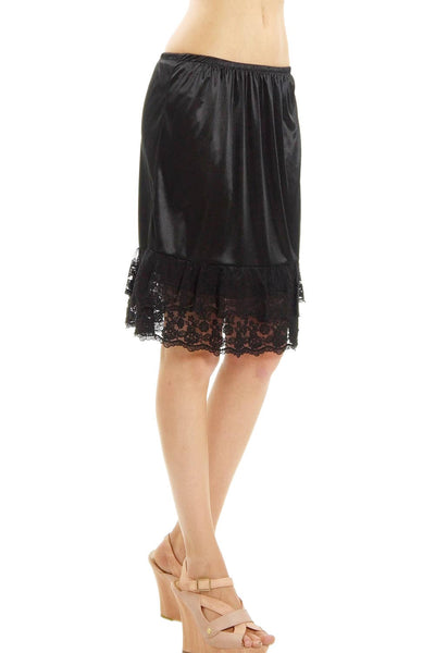 Levi Lace satin half slip skirt