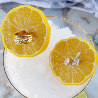 Winslet Double Crystal Statement Ring