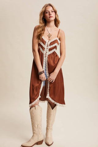 The Lace Trim Maxi Cami Top