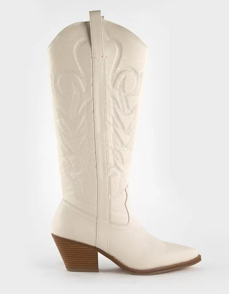 Coconuts- By Matisse- Dixie Western Boot- White