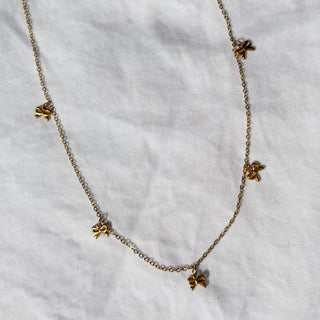 Francesca Bow Charm Necklace