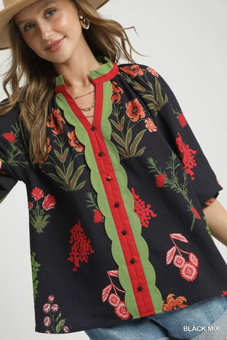 The MIX Floral Blouse