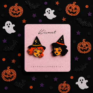Blushing Witches Stud Earrings