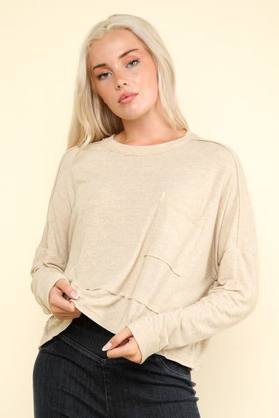 Cherish Washed Oversized Short Top