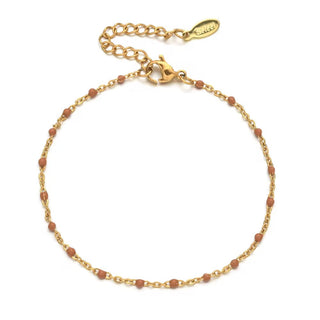 Carly Enamel Ball Chain Bracelet