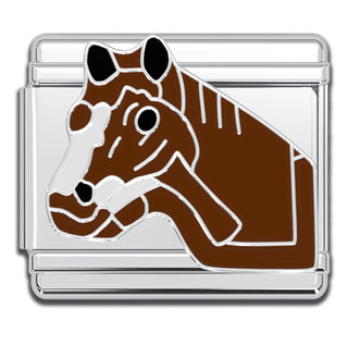 Italian Bracelet Charm - Horse 9mm Links