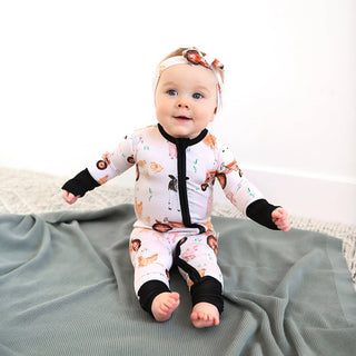 Gigi and Max - Millie Moo ZIP Bamboo Farm OnePiece 2-Way Zipper