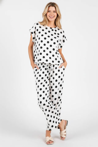 Polka Dot Lounge Top