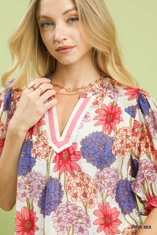 Prim Puff Sleeve Top