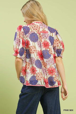 Prim Puff Sleeve Top