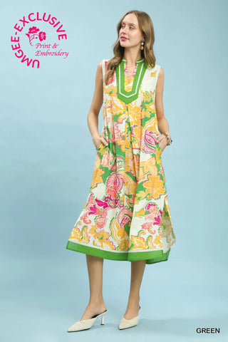 Drea Floral Midi Dress