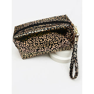 Waterproof Fabric Leopard Pattern Cosmetic Bag