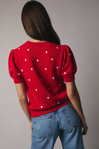 The Ruby Polka Dot Sweater