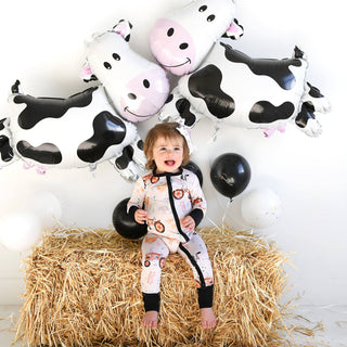 Gigi and Max - Millie Moo ZIP Bamboo Farm OnePiece 2-Way Zipper