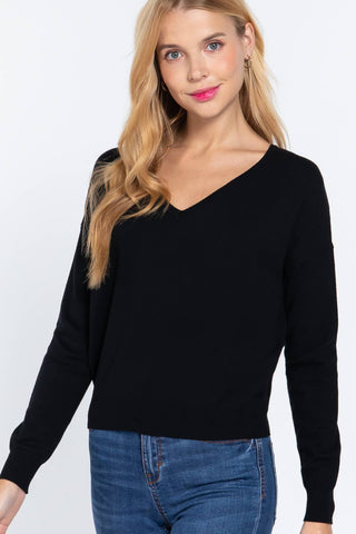 Vanessa Back Cross Strap Viscose Sweater