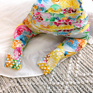 Gigi and Max - Lillyana RUFFLE ZIP Bamboo Baby Sleepies Little Outfit