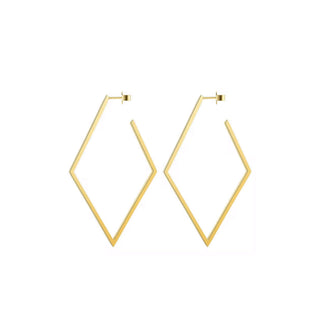 Pirouette Diamond Shaped Hoops