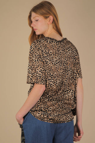 Olivia Oversized Leopard Printed Knit Top
