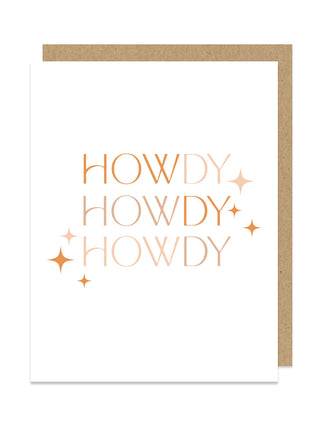 Howdy Greeting Card