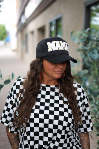 Rory Ribbed Checkerboard Print Set