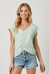 Rilee Front String Ruched Top